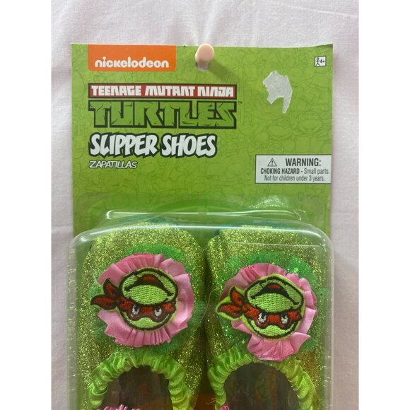 NIP Nickelodeon Teenage Mutant Ninja Turtles Slipper Shoes Fits shoes 7-11 - Picture 2 of 3
